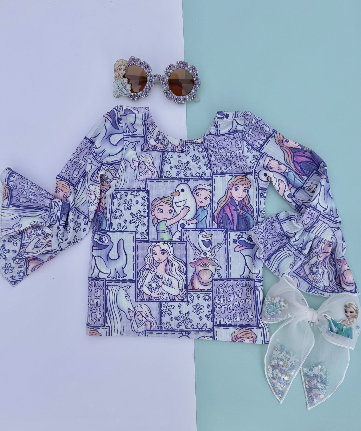 FROZEN RUFFLE TOP