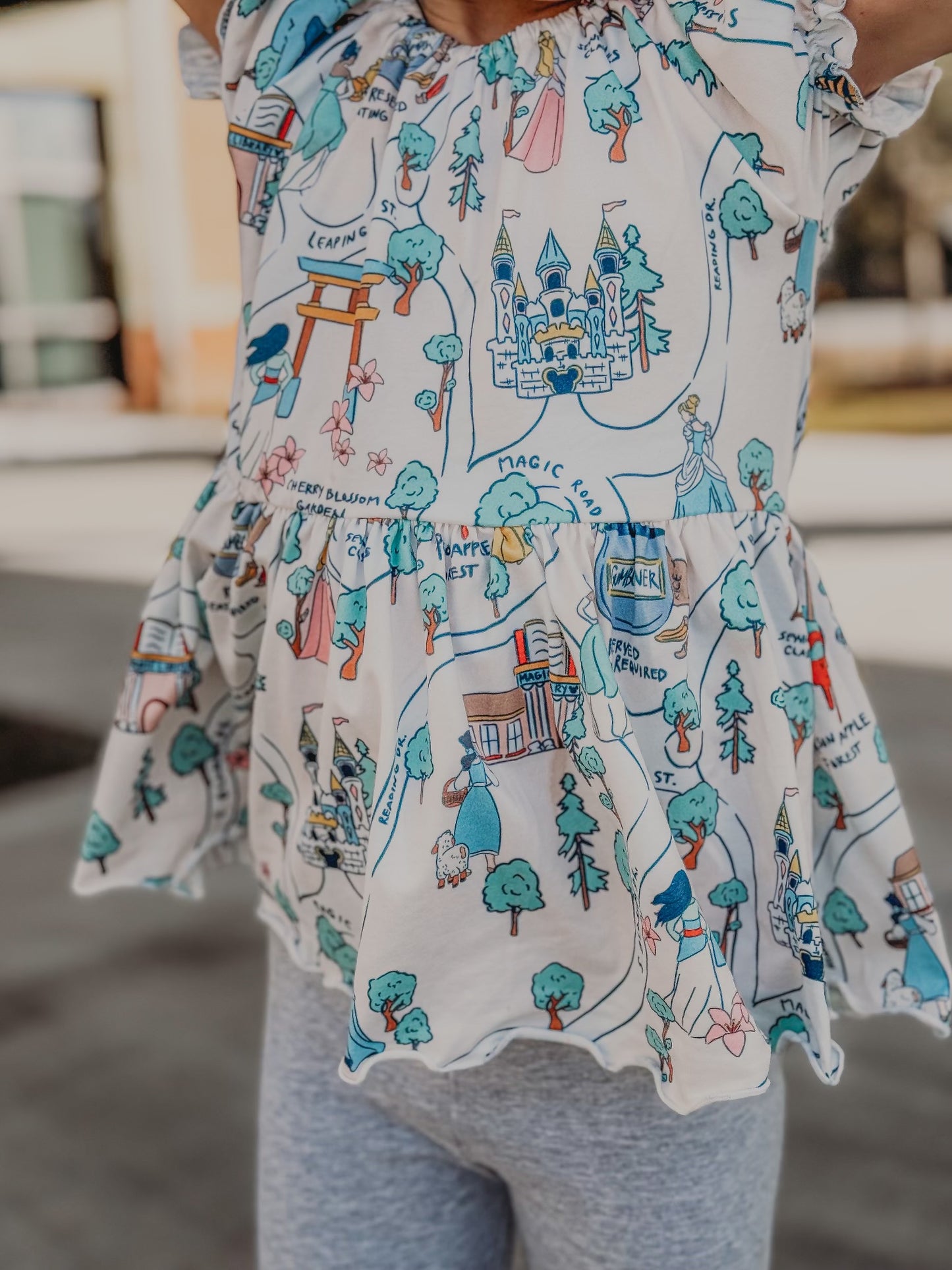 PRINCESS MAP SWEETHEART TOP