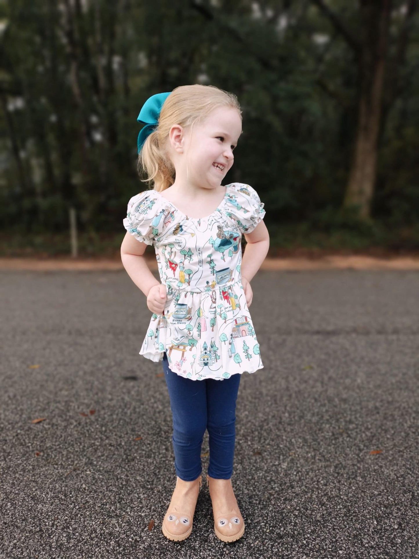 PRINCESS MAP SWEETHEART TOP