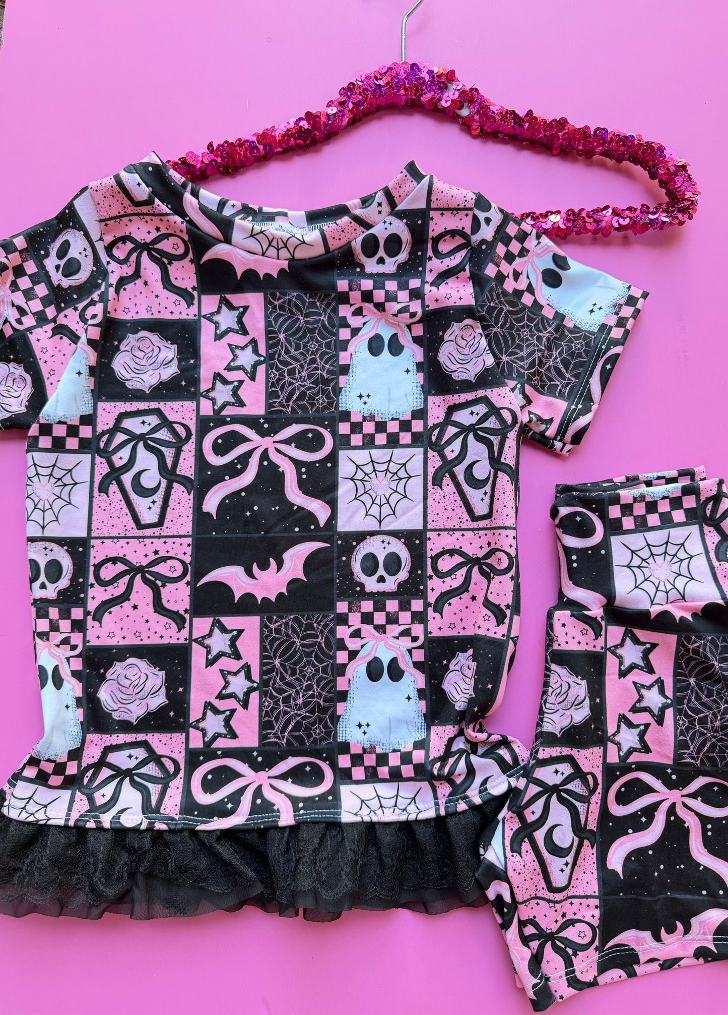 SPOOKY N PINK SET 6Y