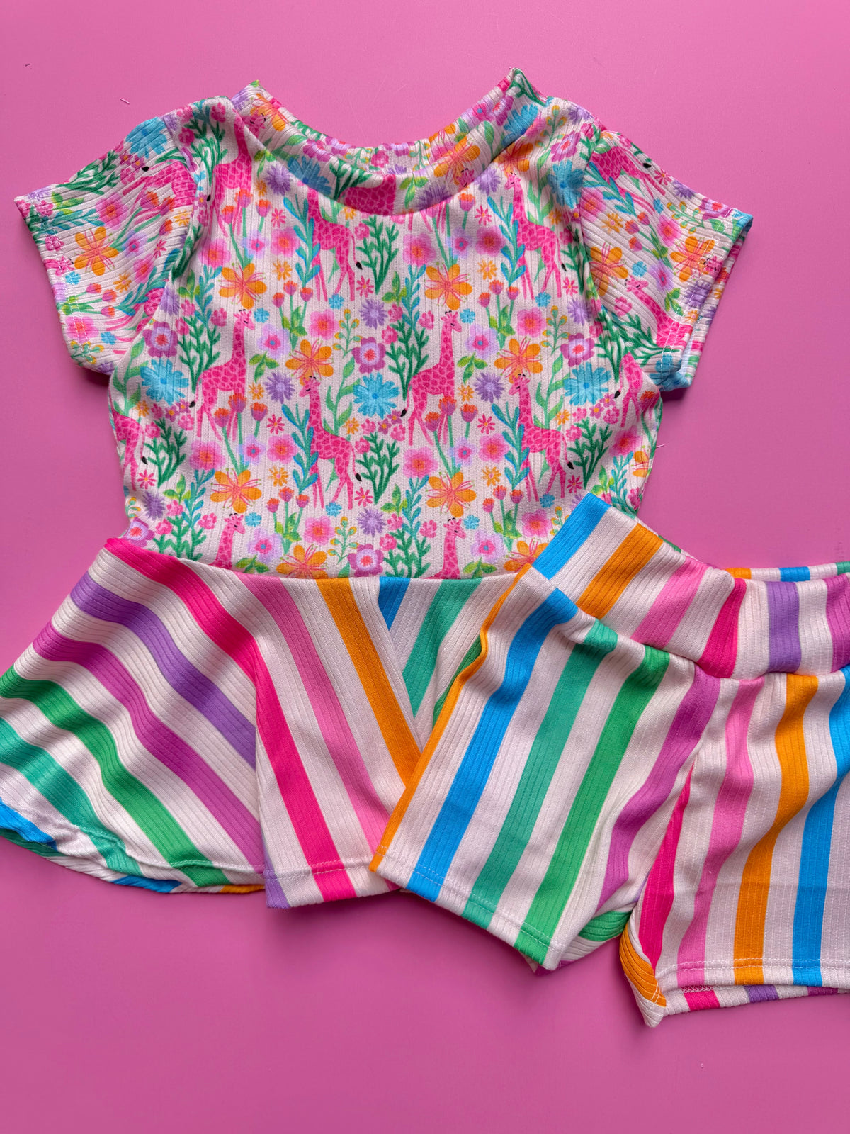 GIRAFFE PEPLUM SET
