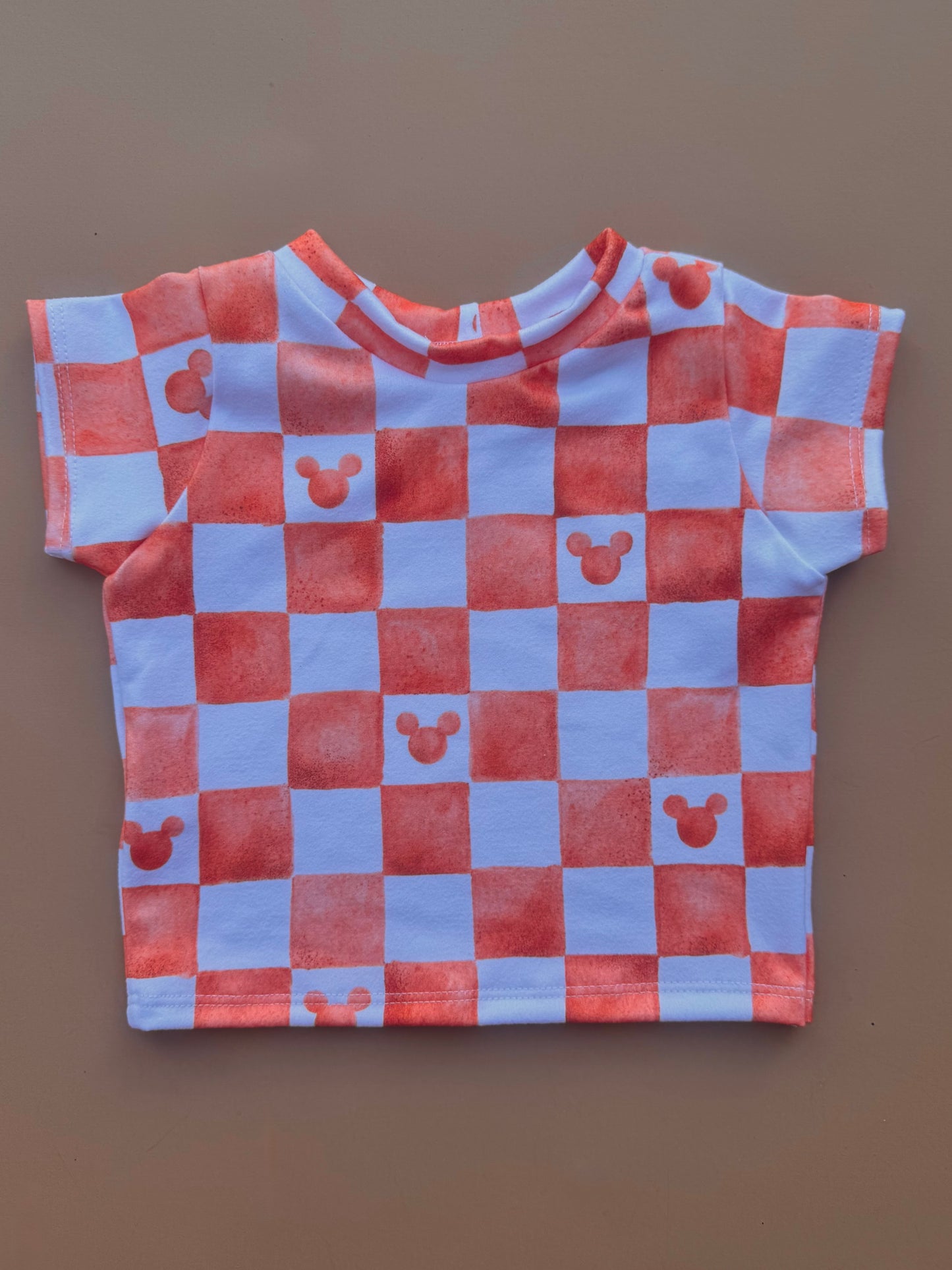 CHECKERED MOUSE TEE