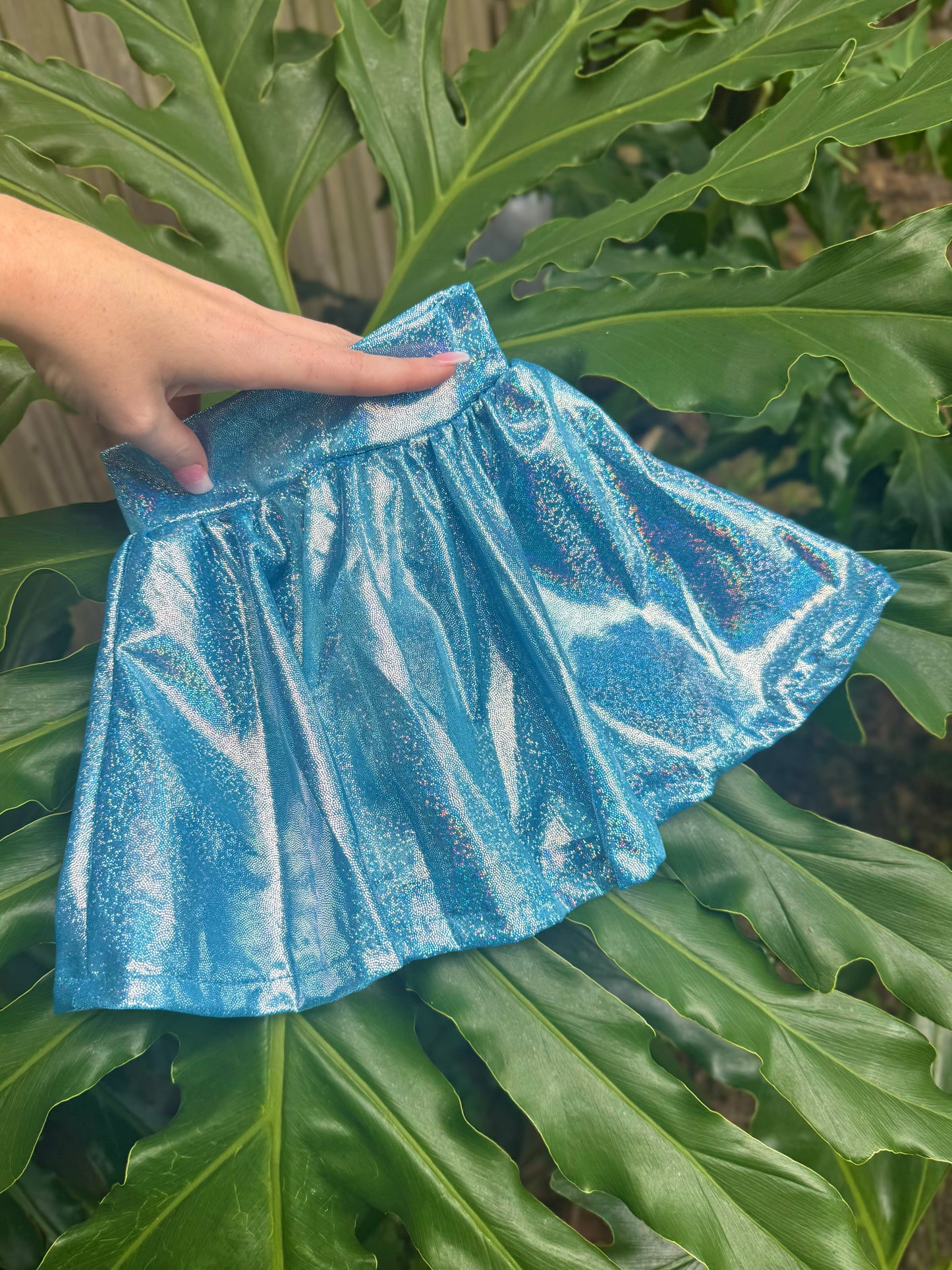 BLUE SHIMMER SKORT
