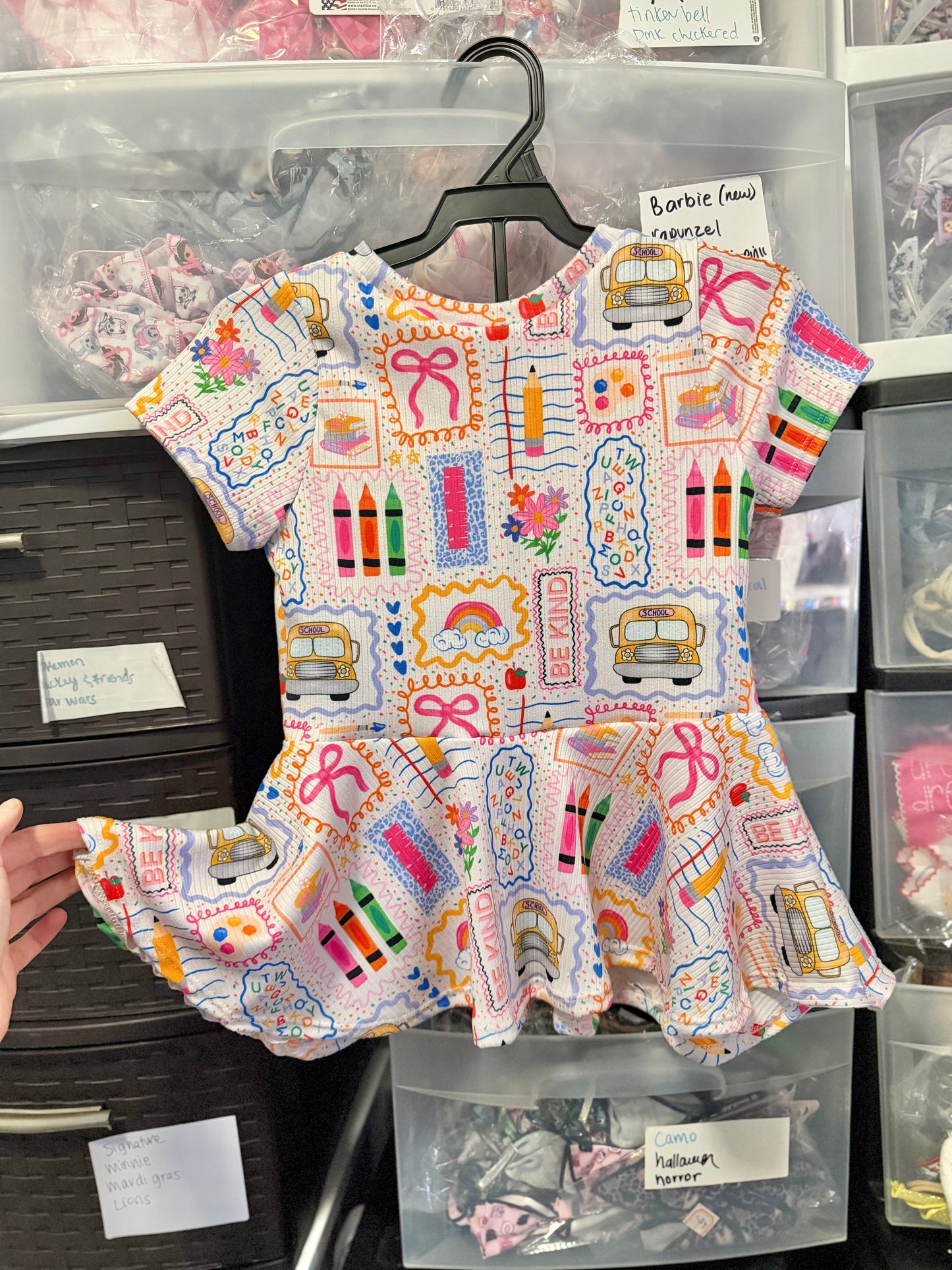 SCHOOL PEPLUM 6/7Y