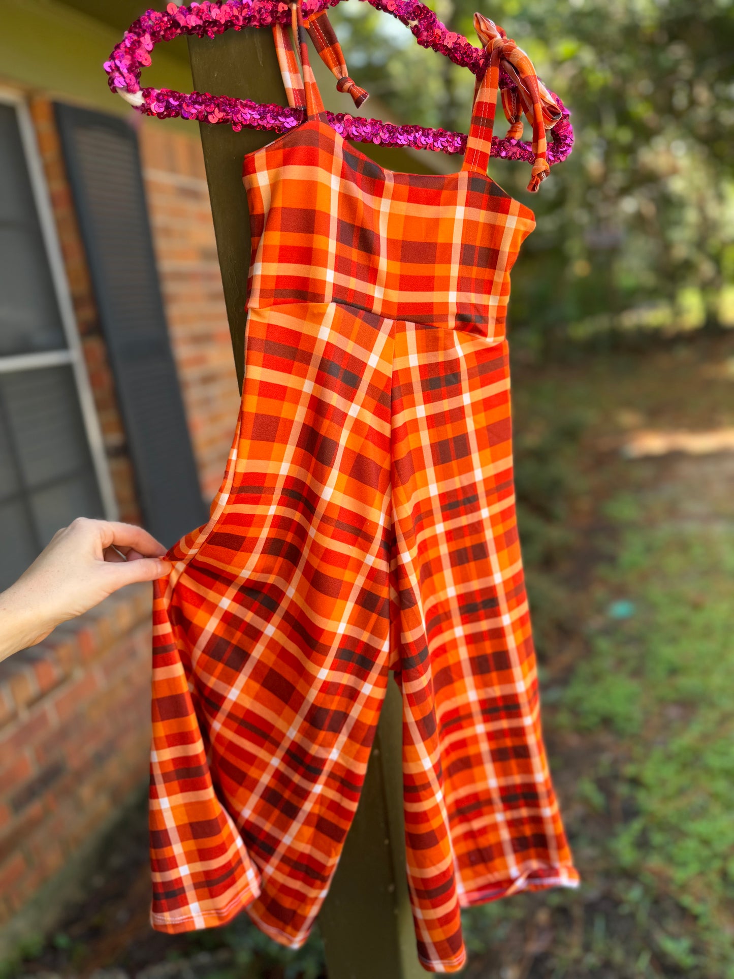 PLAID ROMPER 2/3T