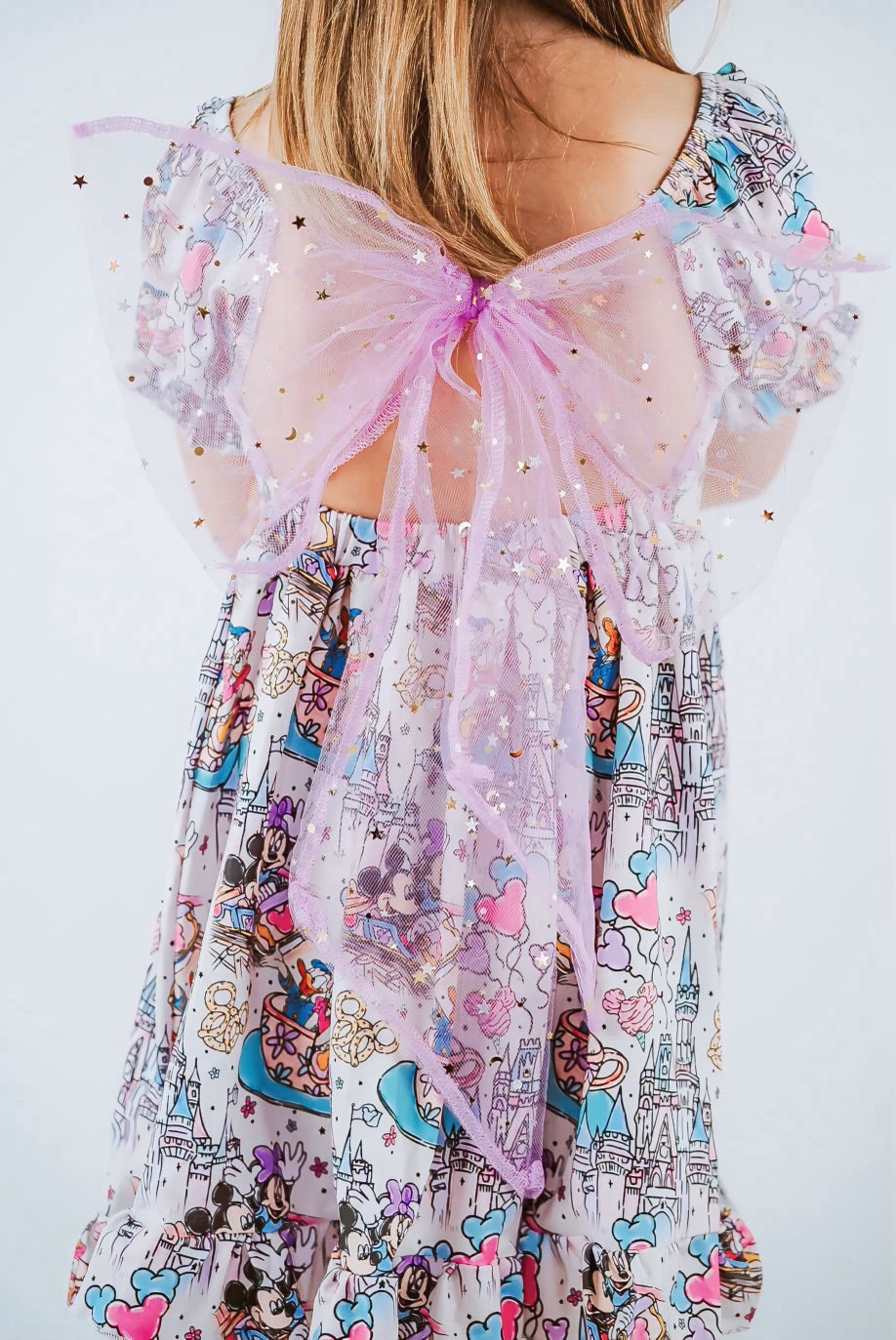 MOUSE PARKS MESH BACK DRESS