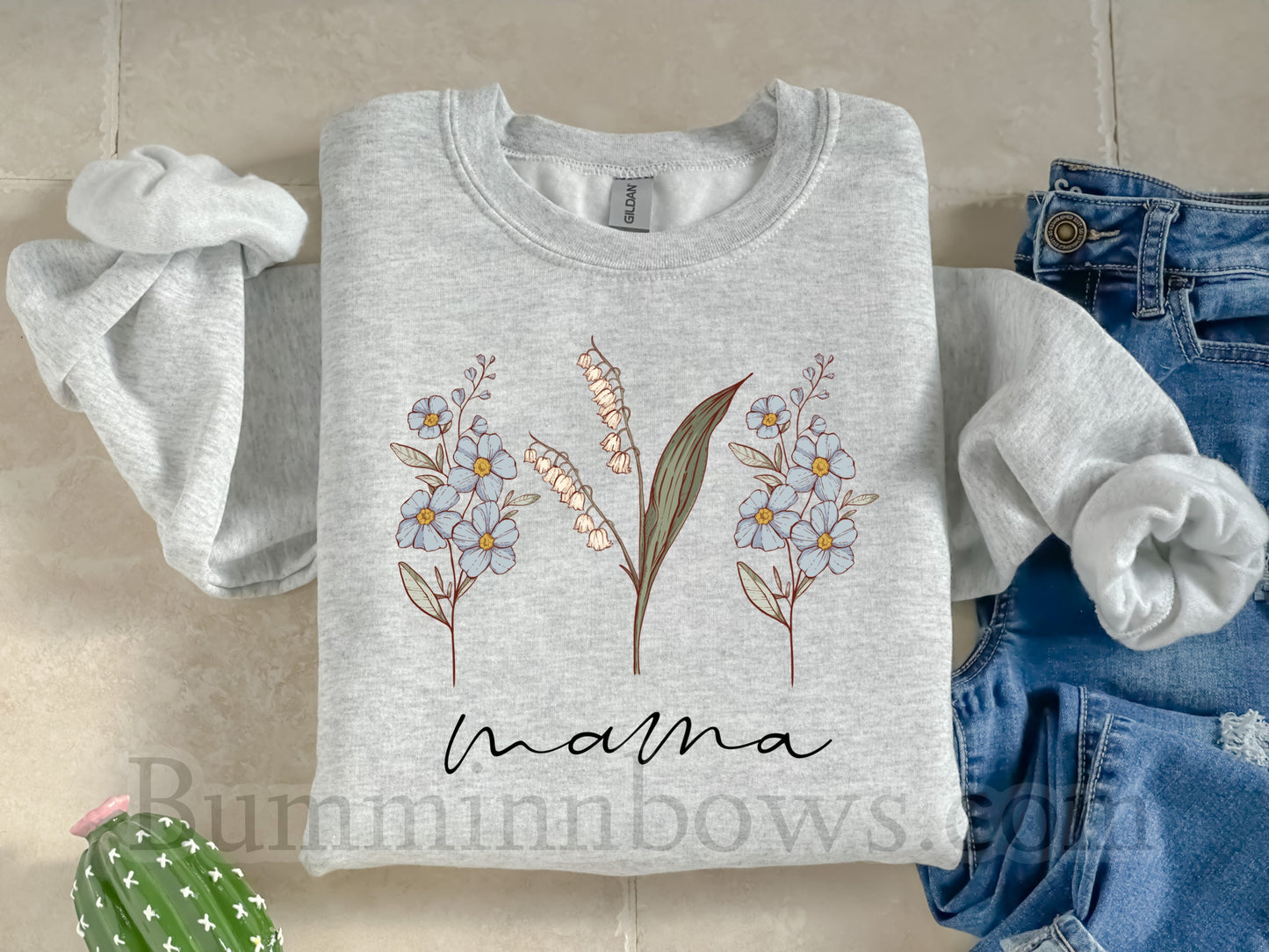 CUSTOM BIRTH FLOWER SWEATSHIRT