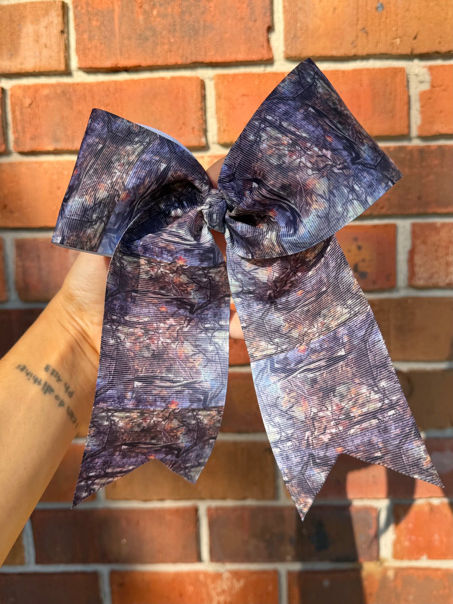 CAMO CHEER BOW