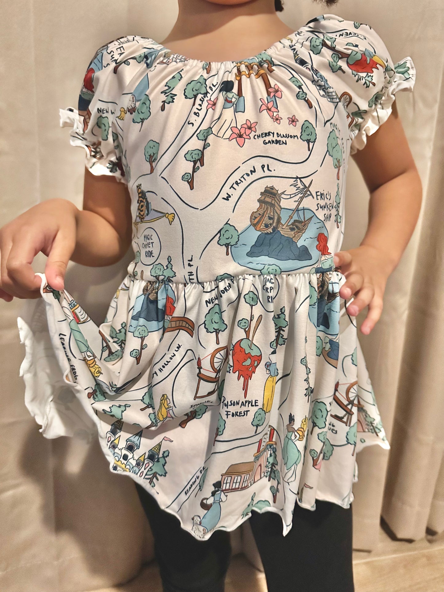 PRINCESS MAP SWEETHEART TOP