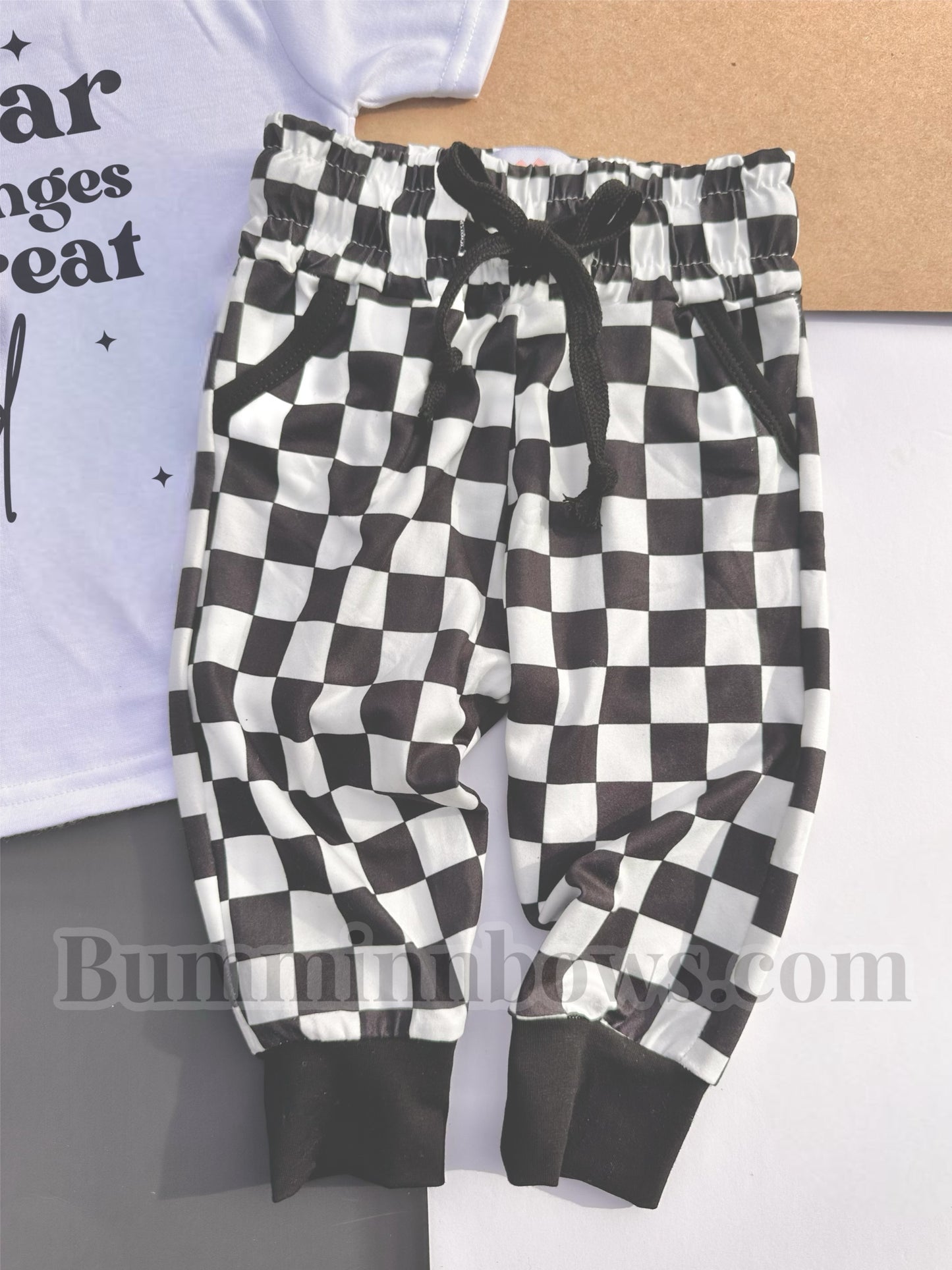 CHECKERED JOGGERS