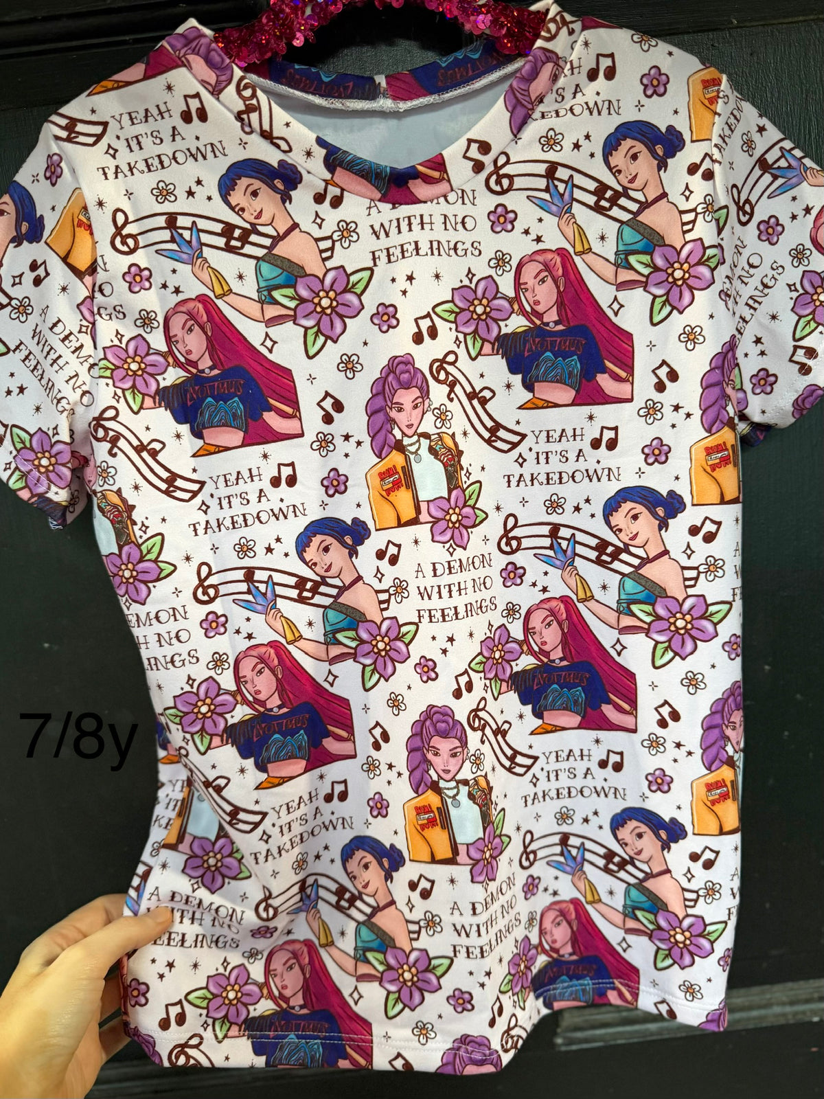 KPOP LYRICS TEE 7/8Y