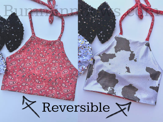 REVERSIBLE HALTER TOP