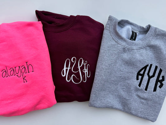 MYSTERY MONOGRAM SWEATER