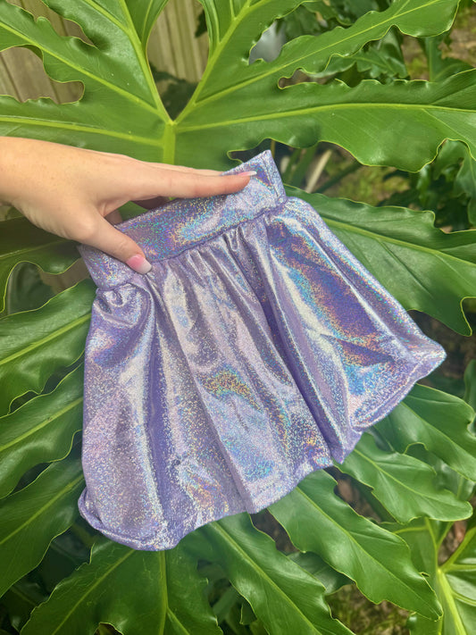 PURPLE SHIMMER SKORT