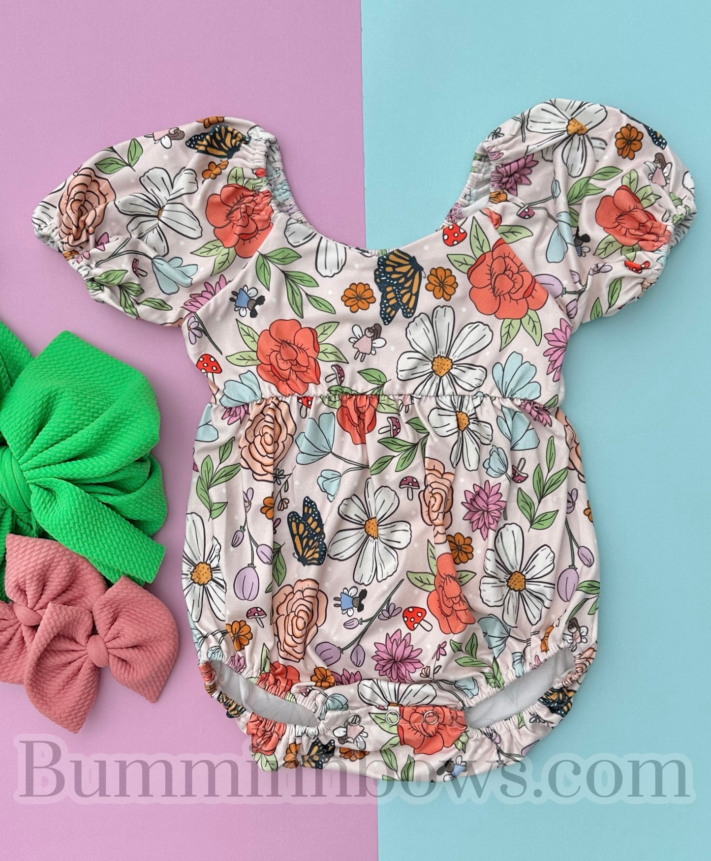 FLORAL FAIRY BUBBLE ROMPER