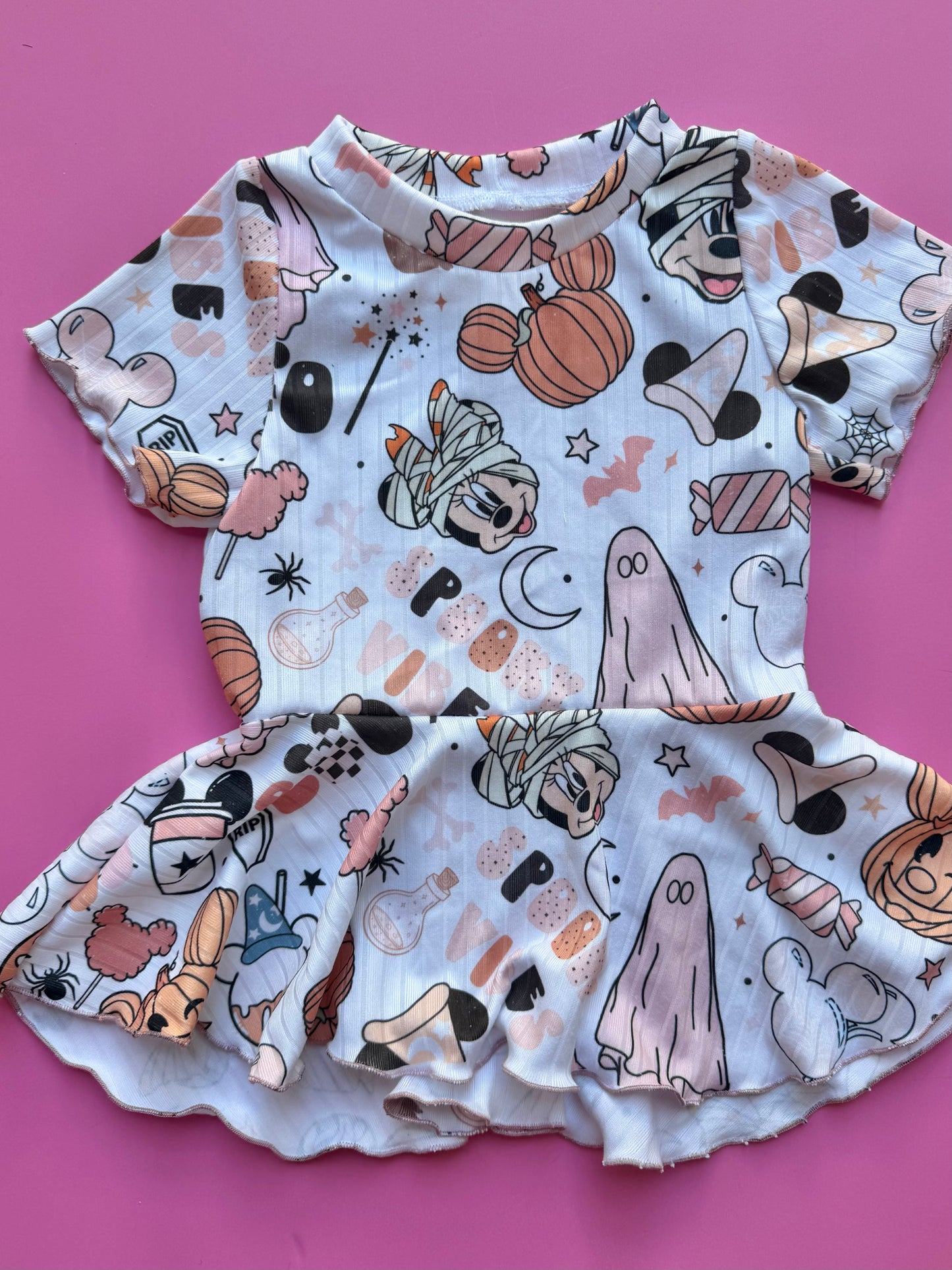 SPOOKY MOUSE PEPLUM 3T