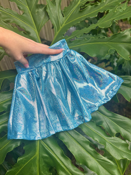 BLUE SHIMMER SKORT