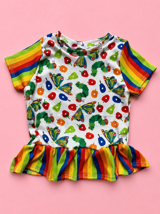 CATERPILLAR RUFFLE TOP 5/6Y