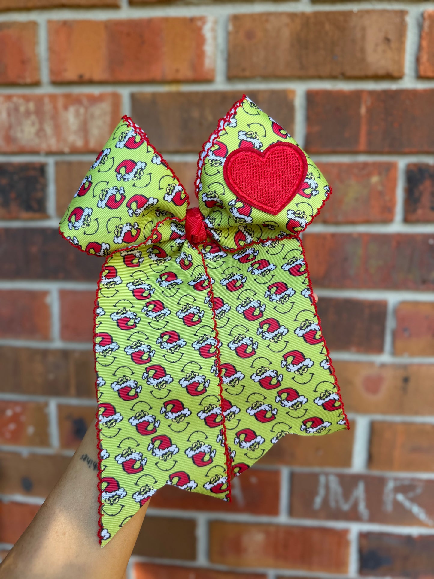 GRINCH CHEER BOW