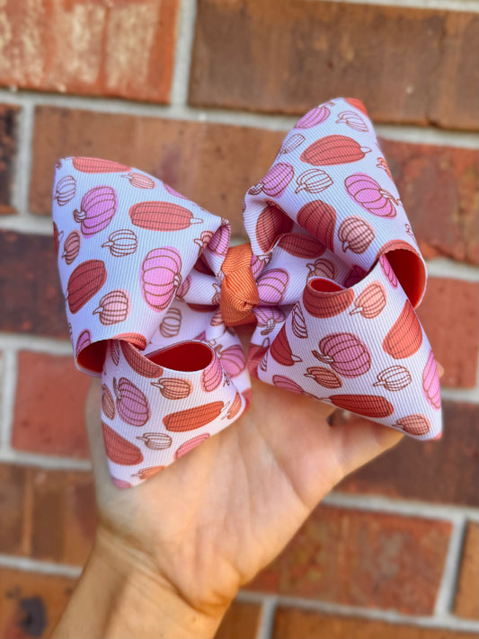 PUMPKIN RIBBON BOW