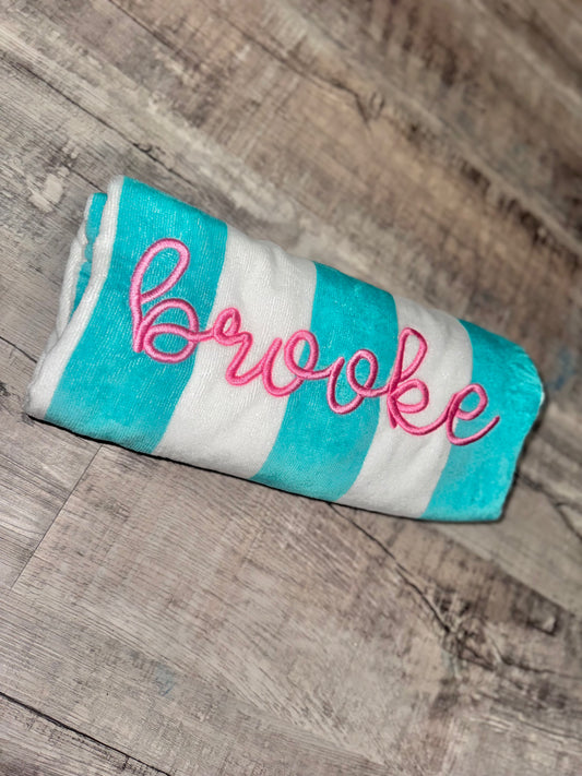 CUSTOM BEACH TOWEL