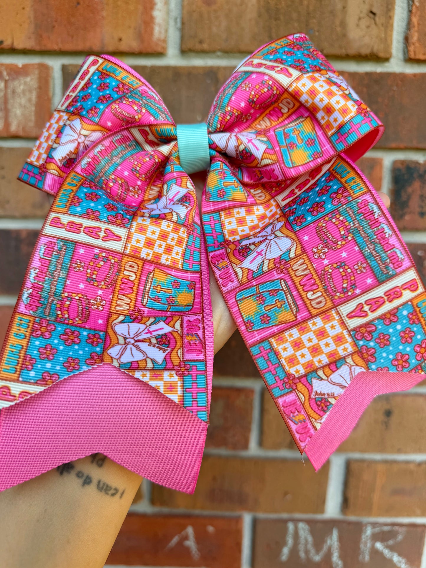 WWJD CHEER BOW