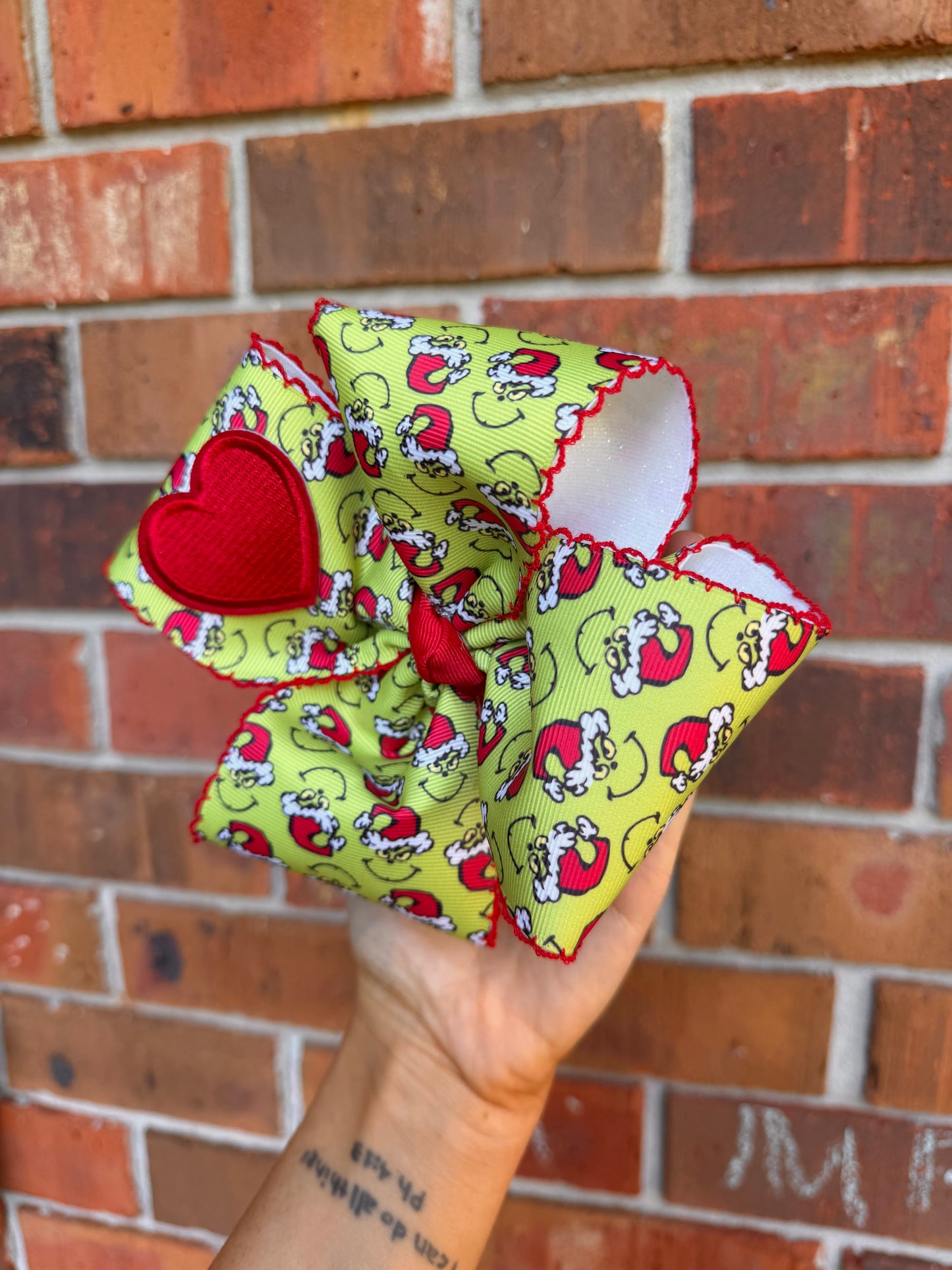 GRINCH RIBBON BOW