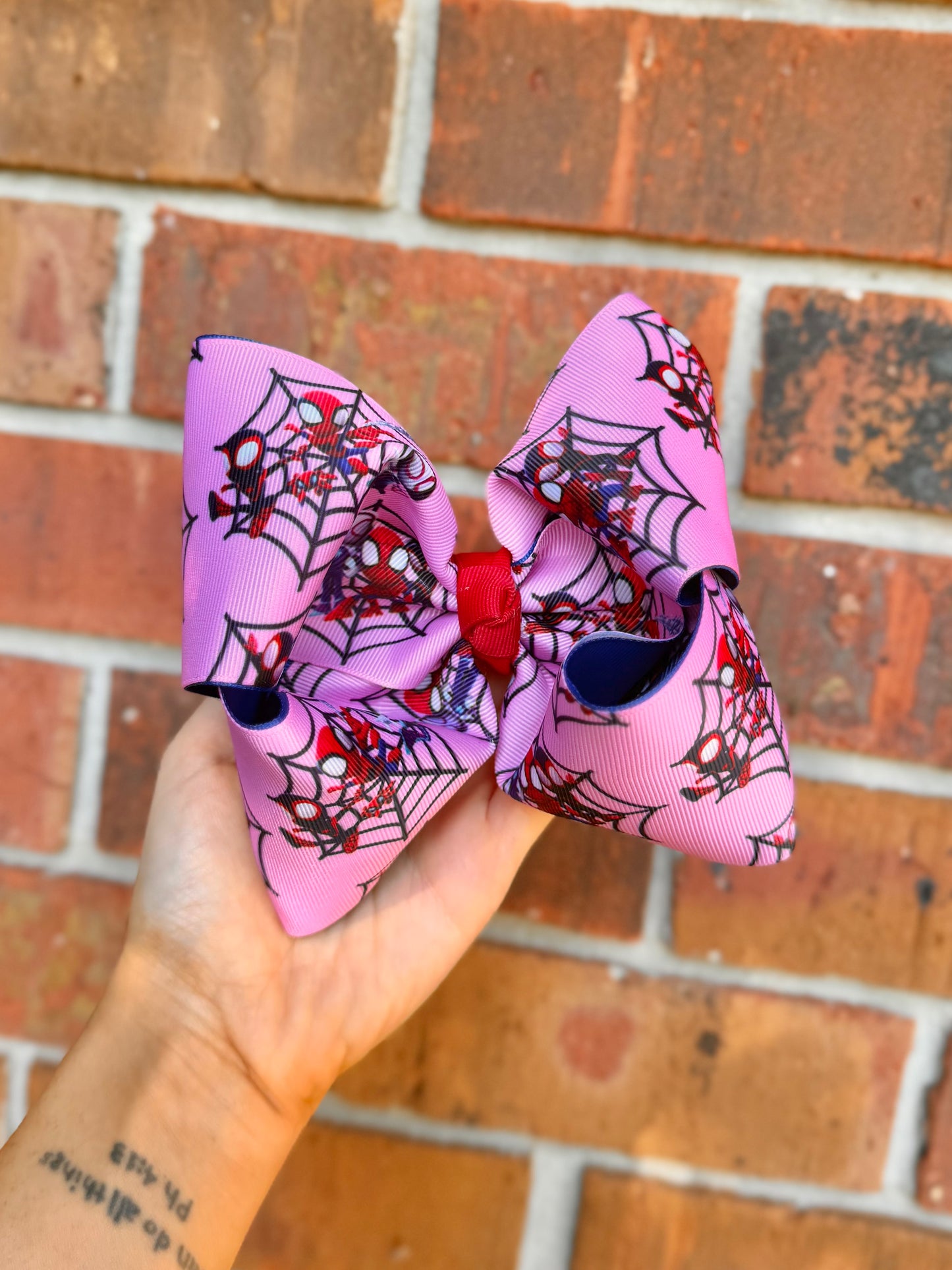 SPIDEY RIBBON BOW