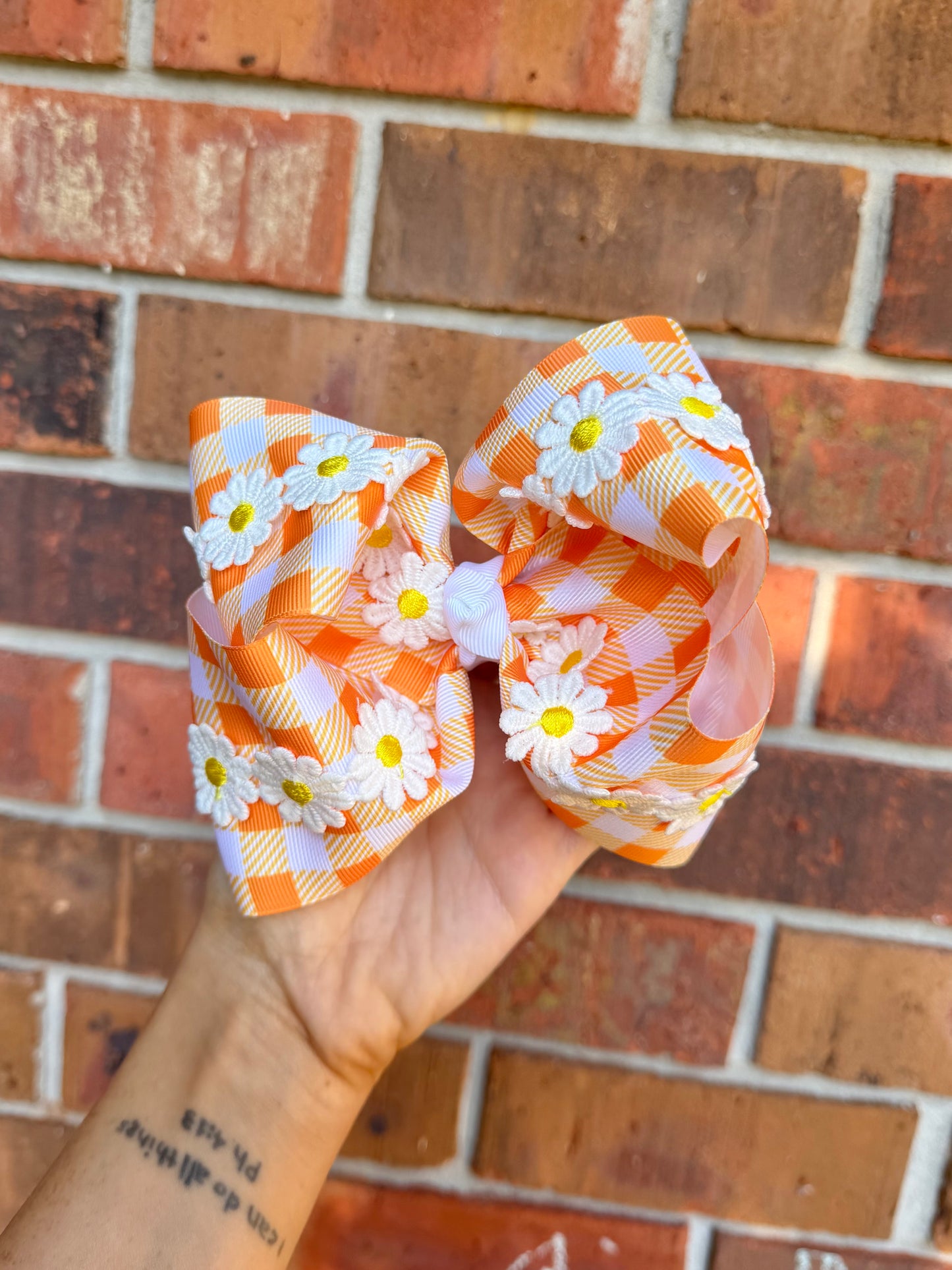 FALL FLORAL RIBBON BOW