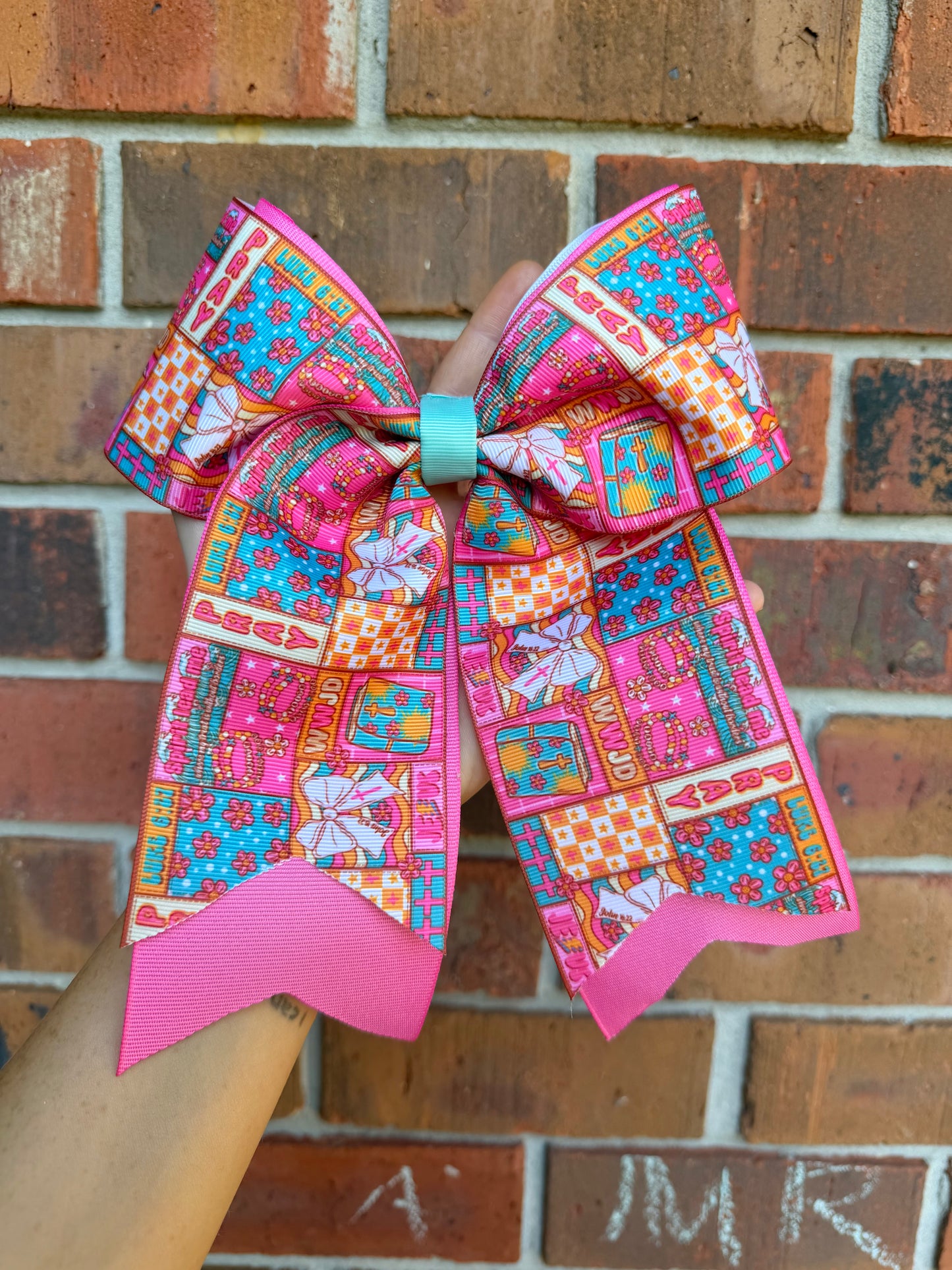 WWJD CHEER BOW