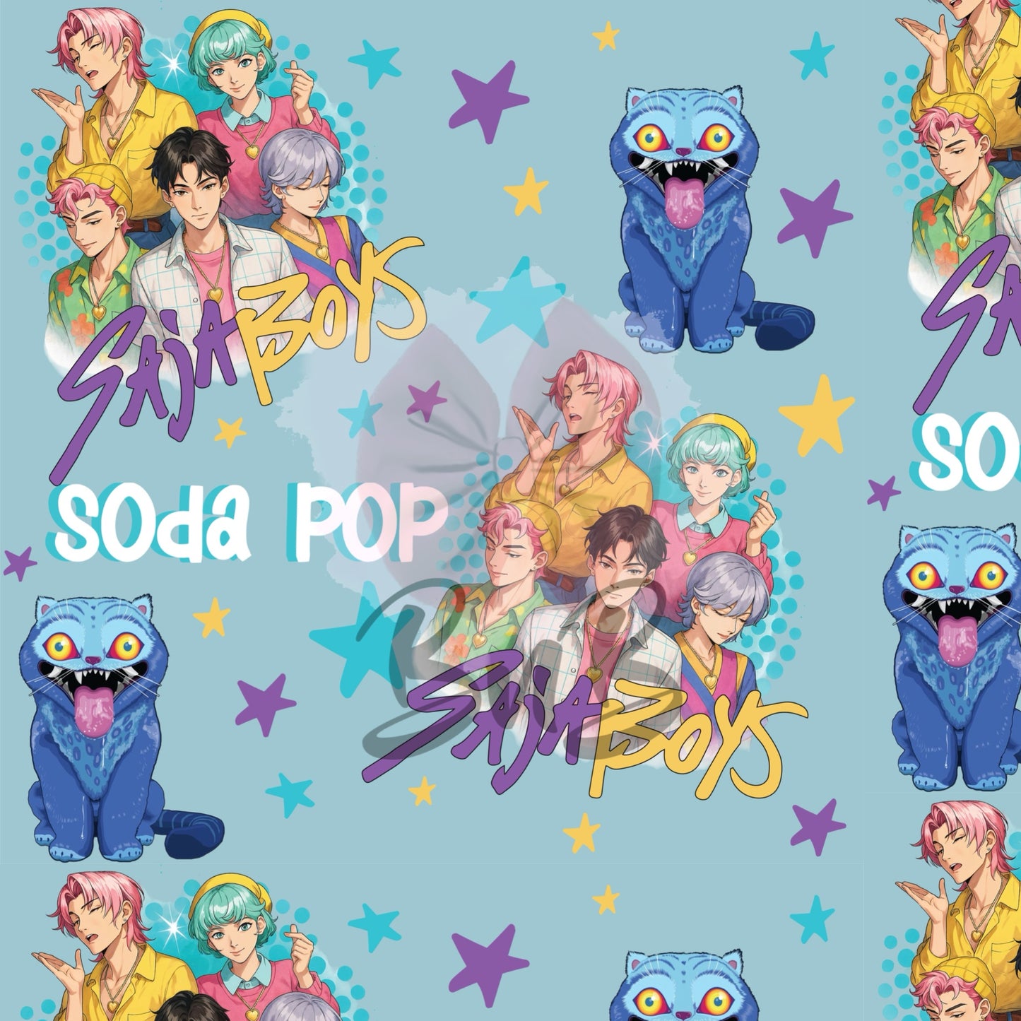 saja seamless pattern