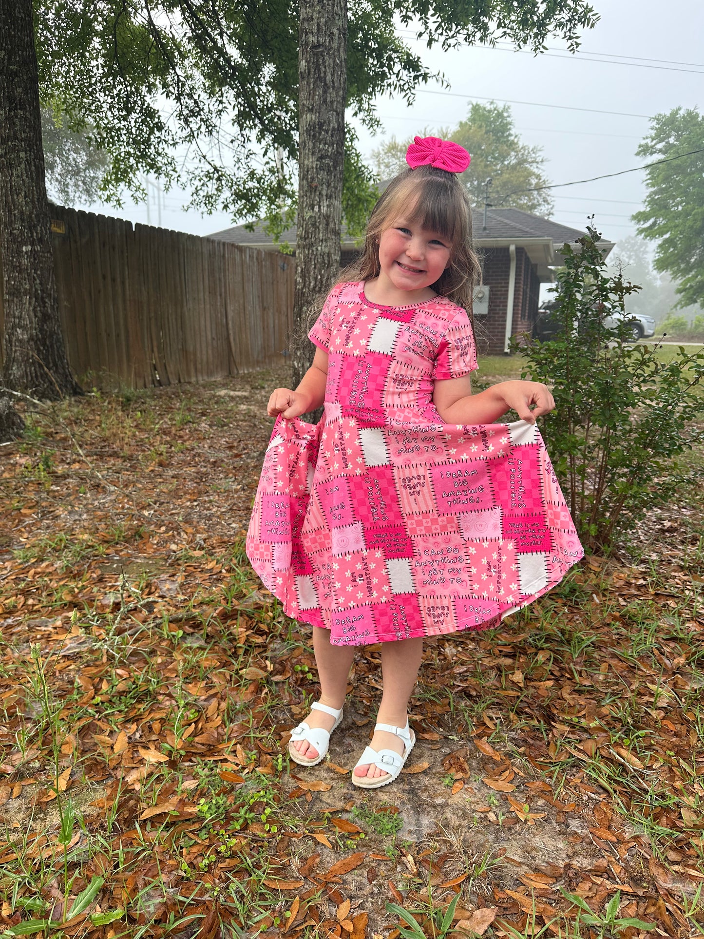 POSITIVE PATCHES DRESS